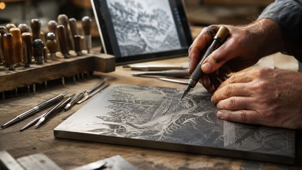 Maîtriser l"art du burin : exploration innovante des techniques modernes et de leur impact contemporain